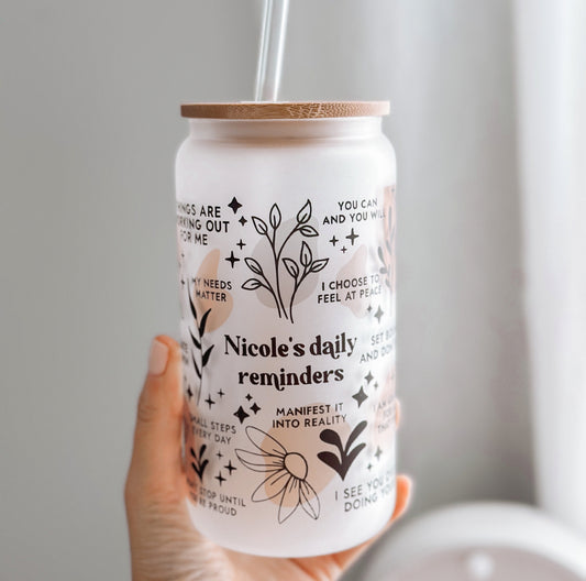 Daily Reminders Personalized Tumbler