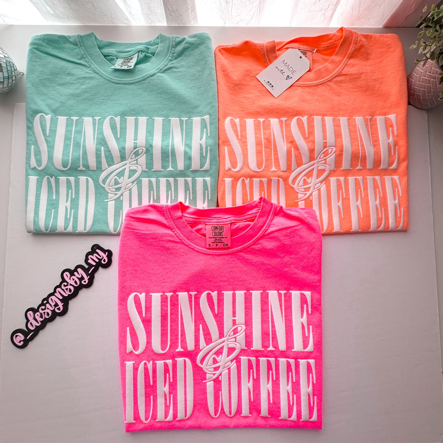 Sunshine & Iced Coffee Puff Print