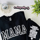 Mama Puff Print Sweatshirt with Children's name on Sleeve