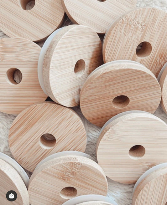 Bamboo Lid with Hole