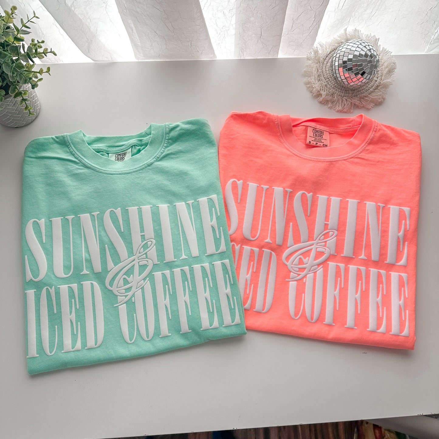 Sunshine & Iced Coffee Puff Print