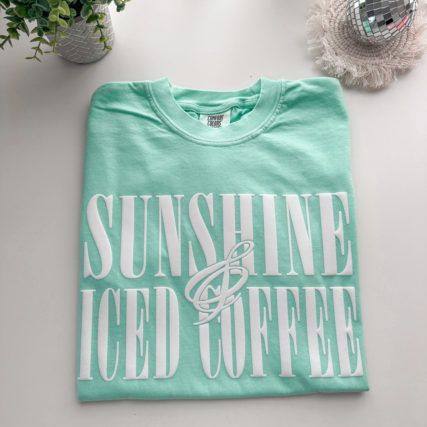 Sunshine & Iced Coffee Puff Print