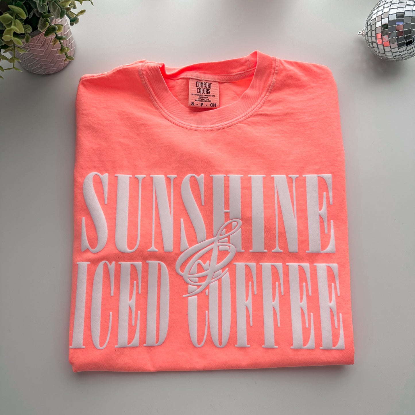 Sunshine & Iced Coffee Puff Print
