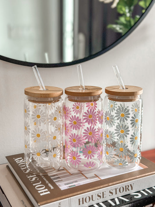 Daisy Glass Cup