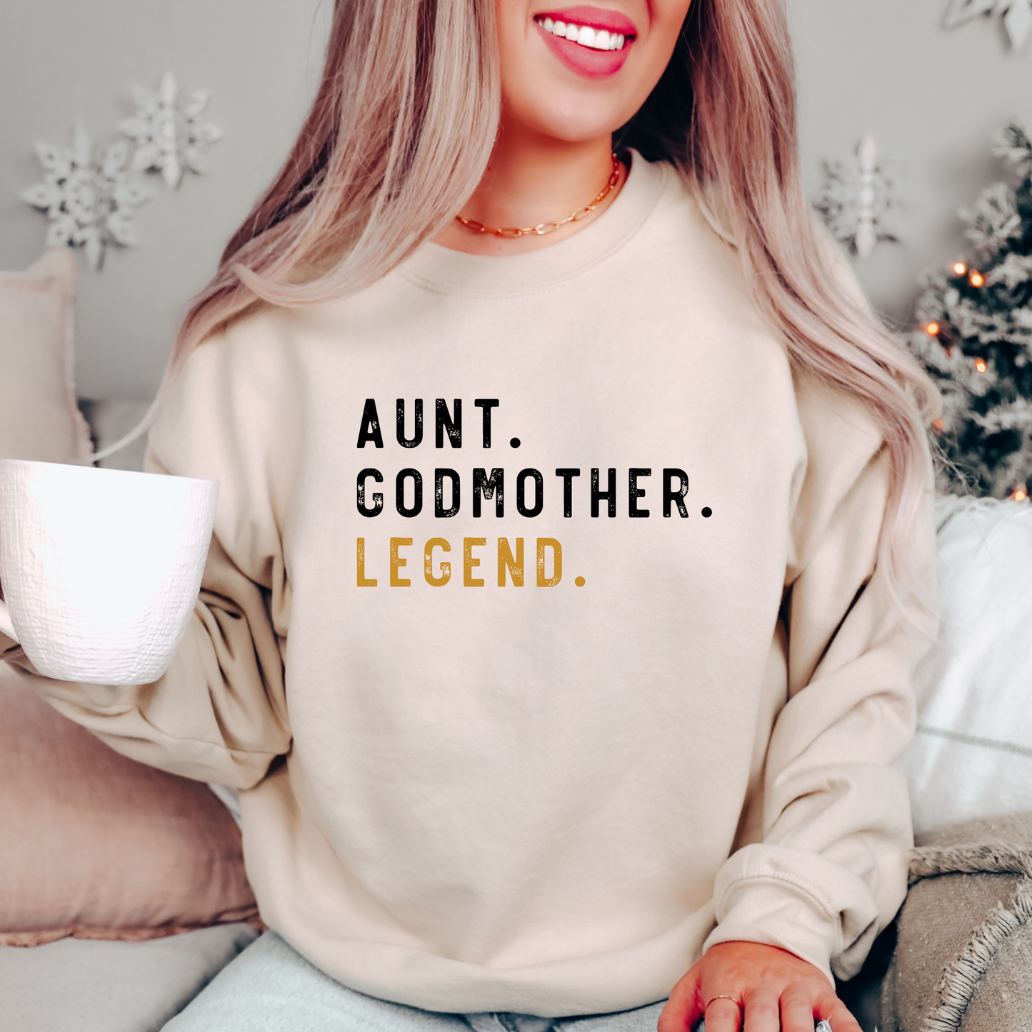 Black AUNT GODMOTHER LEGEND Sweatshirt