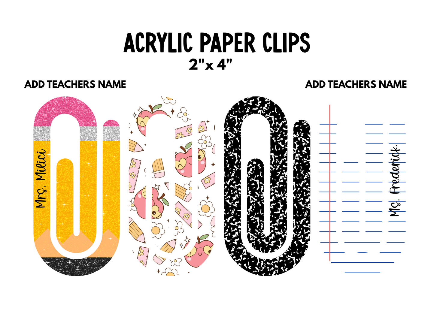 Acrylic Paper Clips
