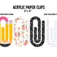 Acrylic Paper Clips