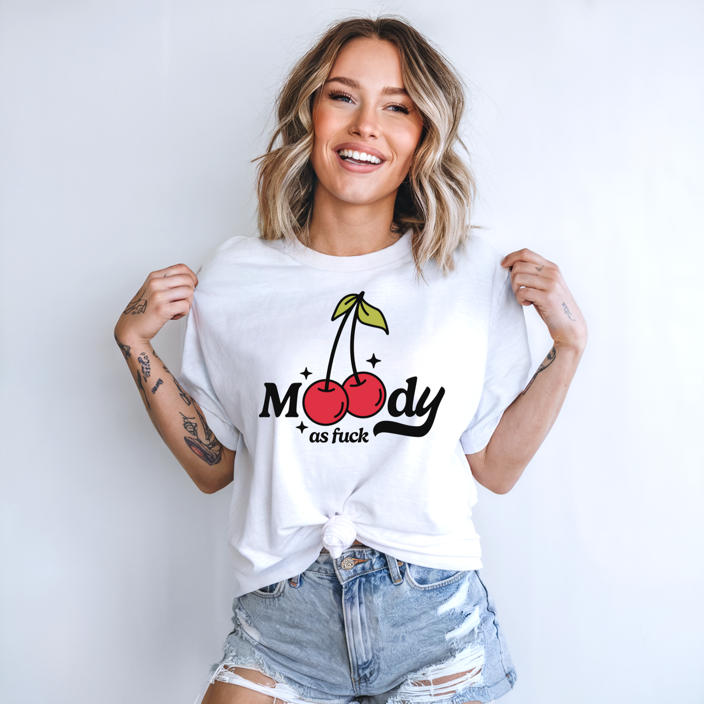 Moody AF Cherry Tshirt